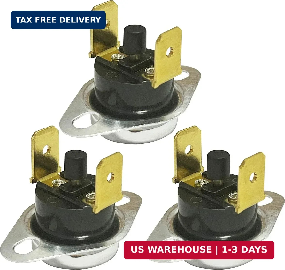 3-Pack L350F Cutoff Manual Reset Thermostat Flame Rollout Limit Switch 36TX16 61