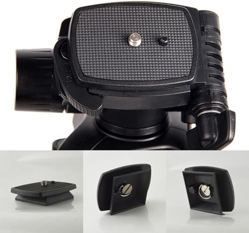 2-Pack Universal 43x43mm Quick Release Plate Set for Velbon Tripods, Compatible