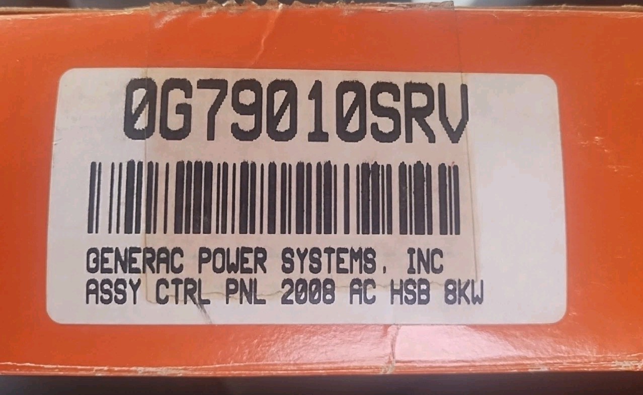 Generac 0G79010SRV AC HSB Control Panel 8KW