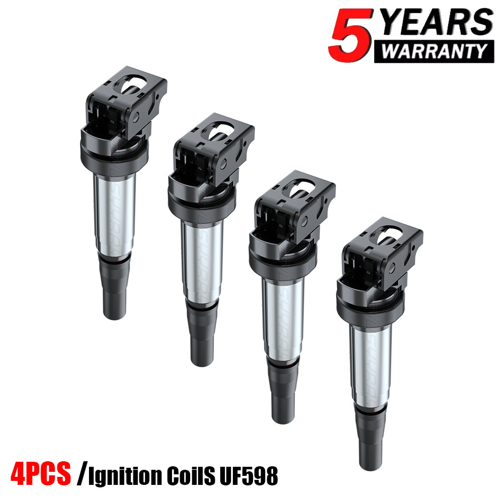 Set of 4 Ignition Coil Packs UF598 For 2007-2013 Cooper 1.6L L4