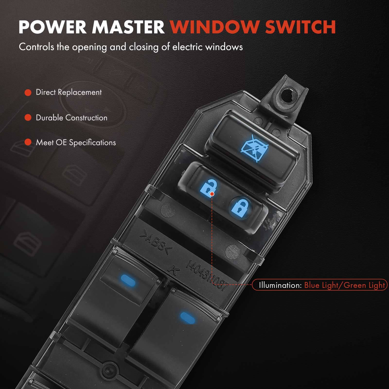 Front Driver Left Side Master Power Window Switch for Toyota 4Runner 2014-2023