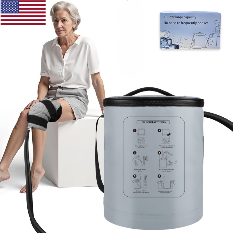 Cold Therapy Ice Machine for Knee Care After-Surgery Swelling Pain Relief Injury