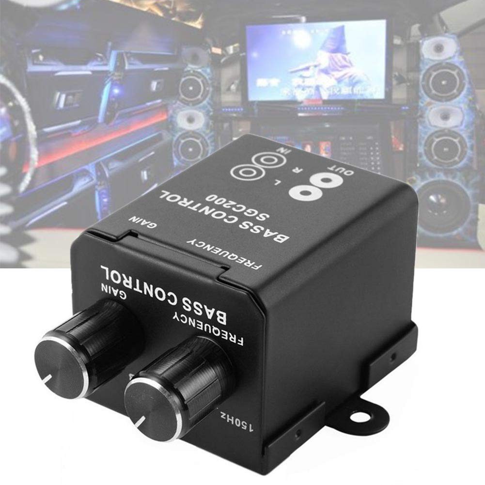 Car Bass Controller, Car Audio Amplifier Subwoofer Equalizer Crossover Volume...