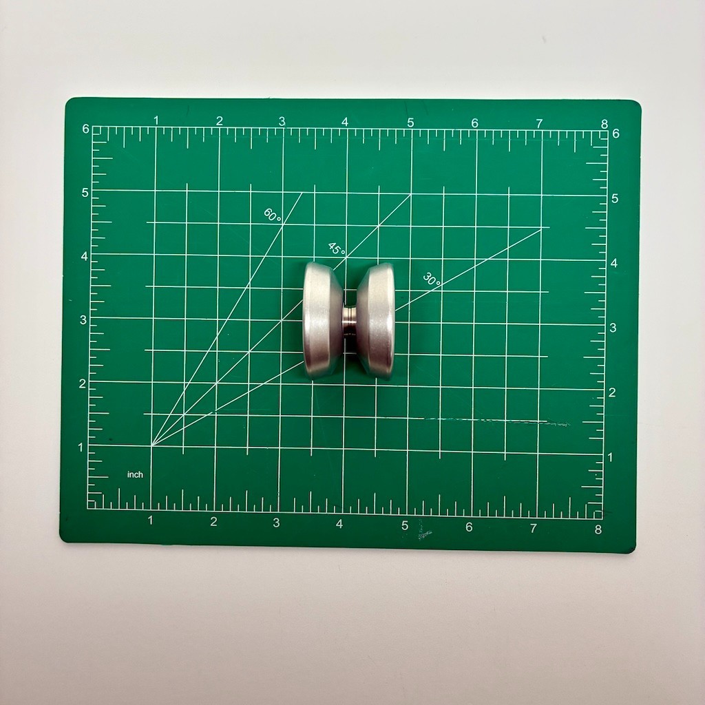 YYF YoYoFactory POPstar Raw Aluminum / Silver Monometal Undersized Mini YoYo