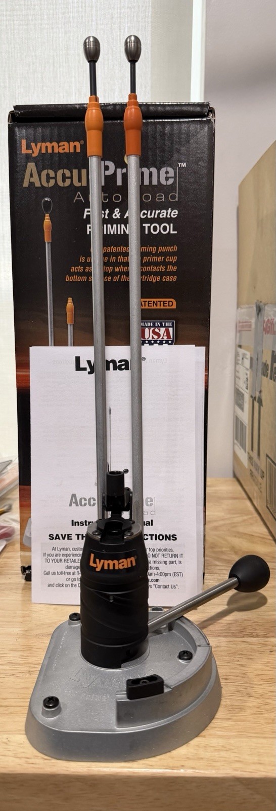 Lyman Accu-Prime Auto-Load Bench Priming Tool Large and Small Primer Compatible