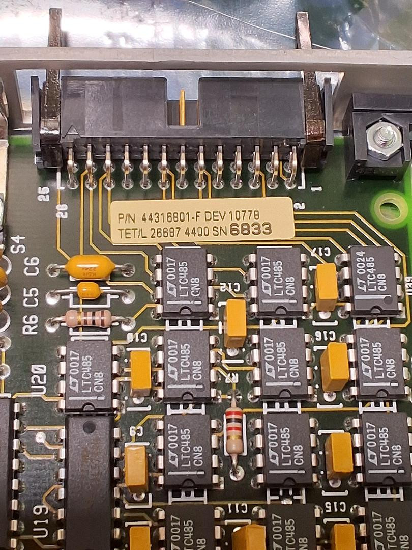 UNIVERSAL INSTRUMENTS 44316801 F MM16 I/O ASM PCB