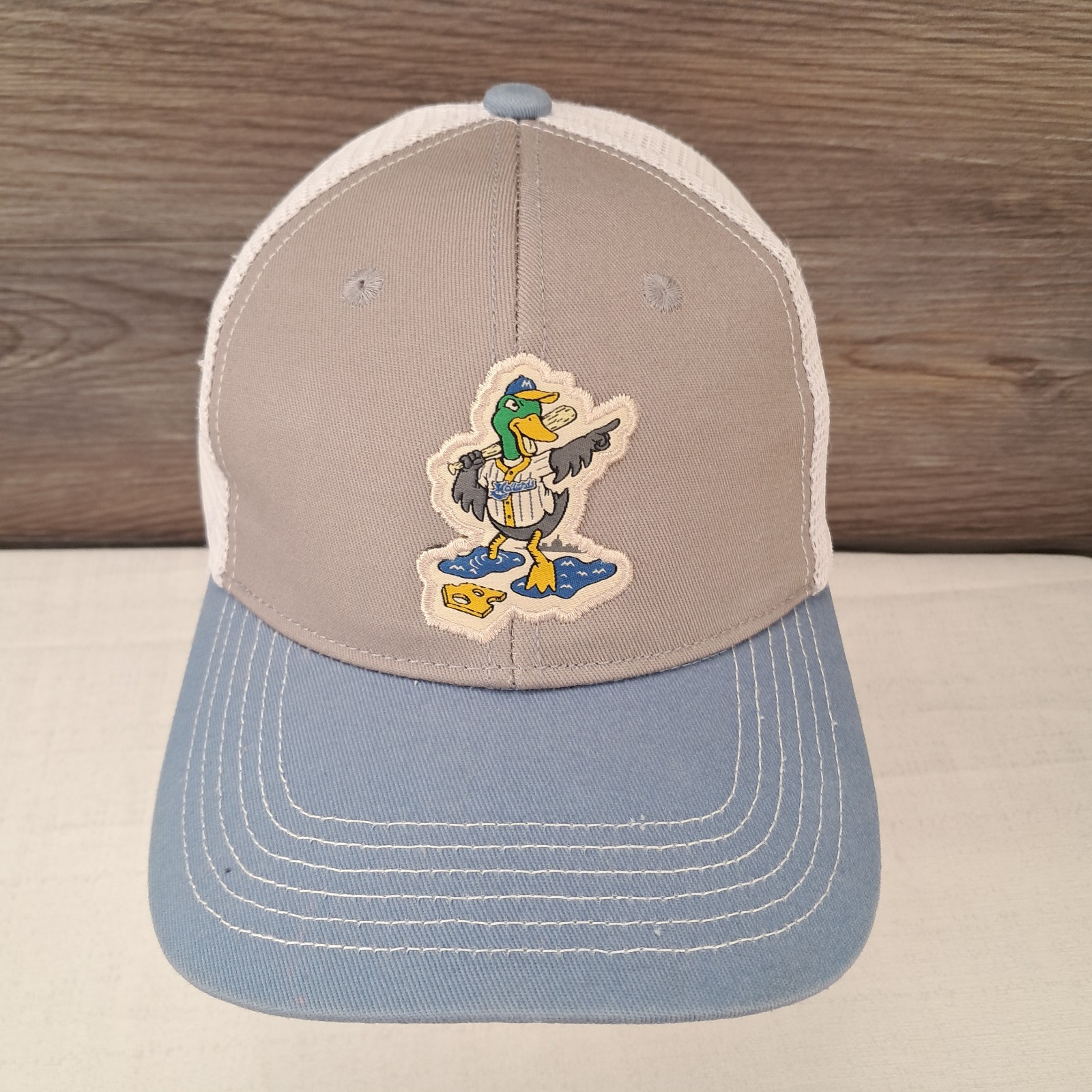 Madison Mallards Baseball Hat Maynard Mascot Logo & Mesh Cap Northwoods League
