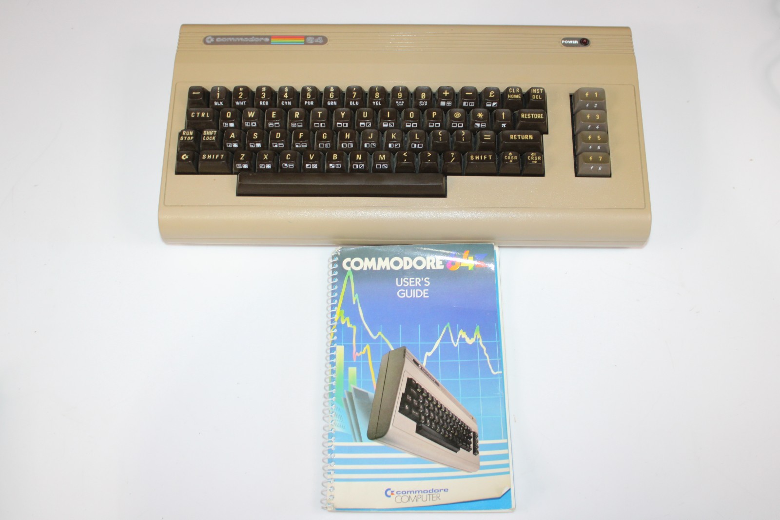 Vintage Commodore 64 Computer Only - For Parts/Repair Untested with user's guide