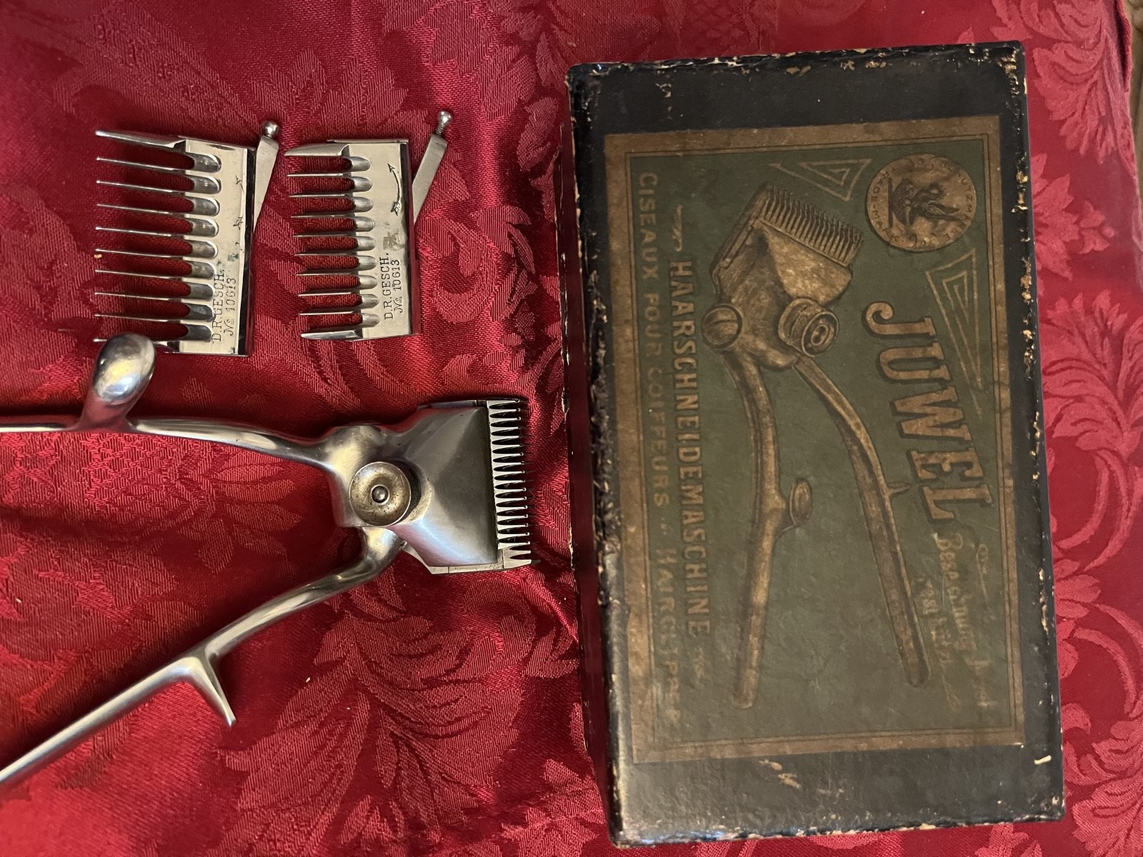 WW2 German Wehrmacht Hair Clipper Trimmer Juwel ESF Solingen Rare Original 1930s