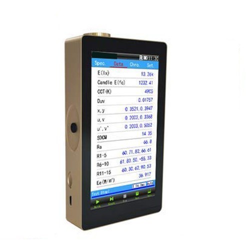 Spectral Irradiance Colorimeter Spectrometer Spectroradiometer with 380nm ~780nm
