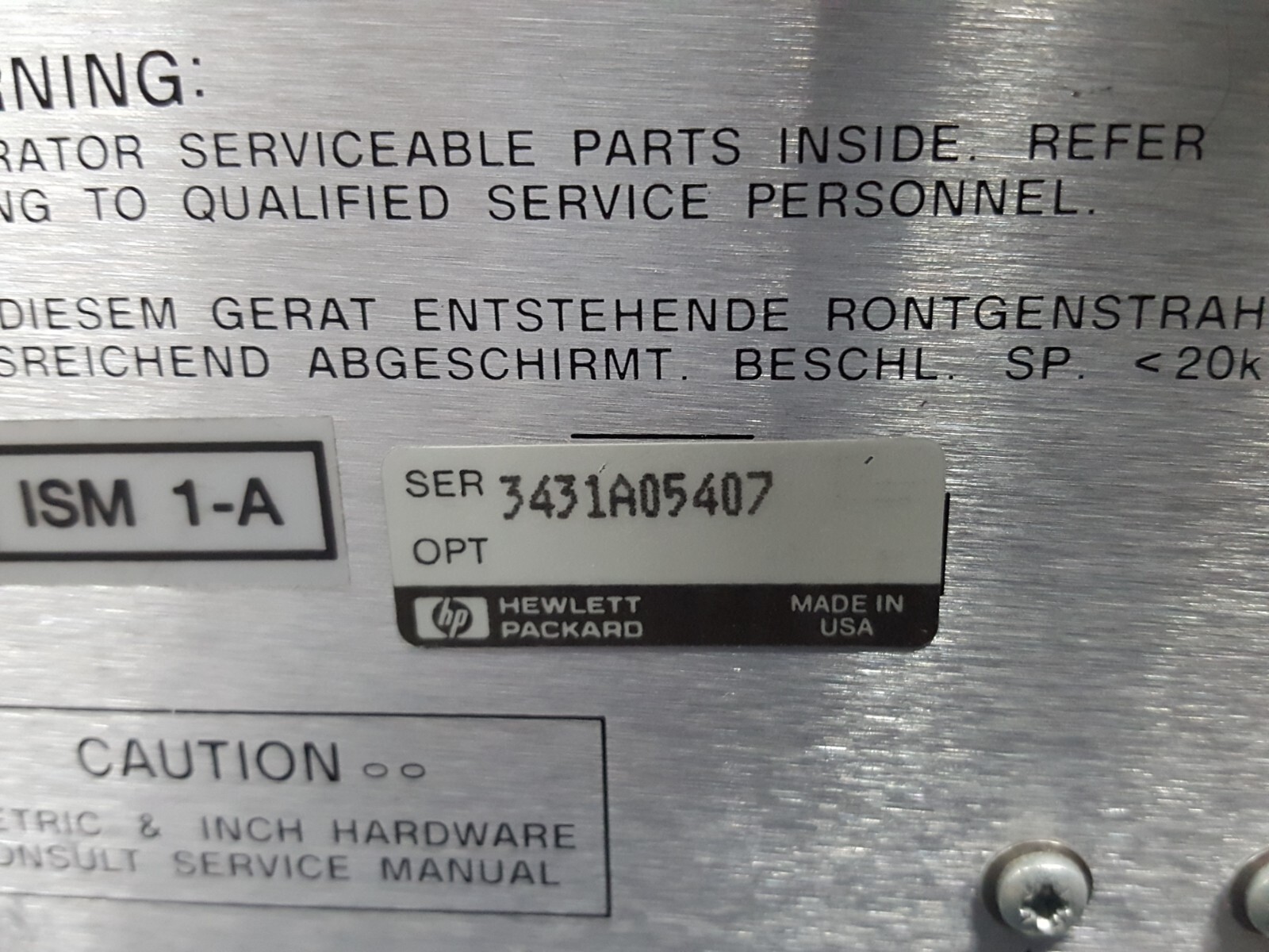 HP 8757D : Scalar Network Analyzer (5407)