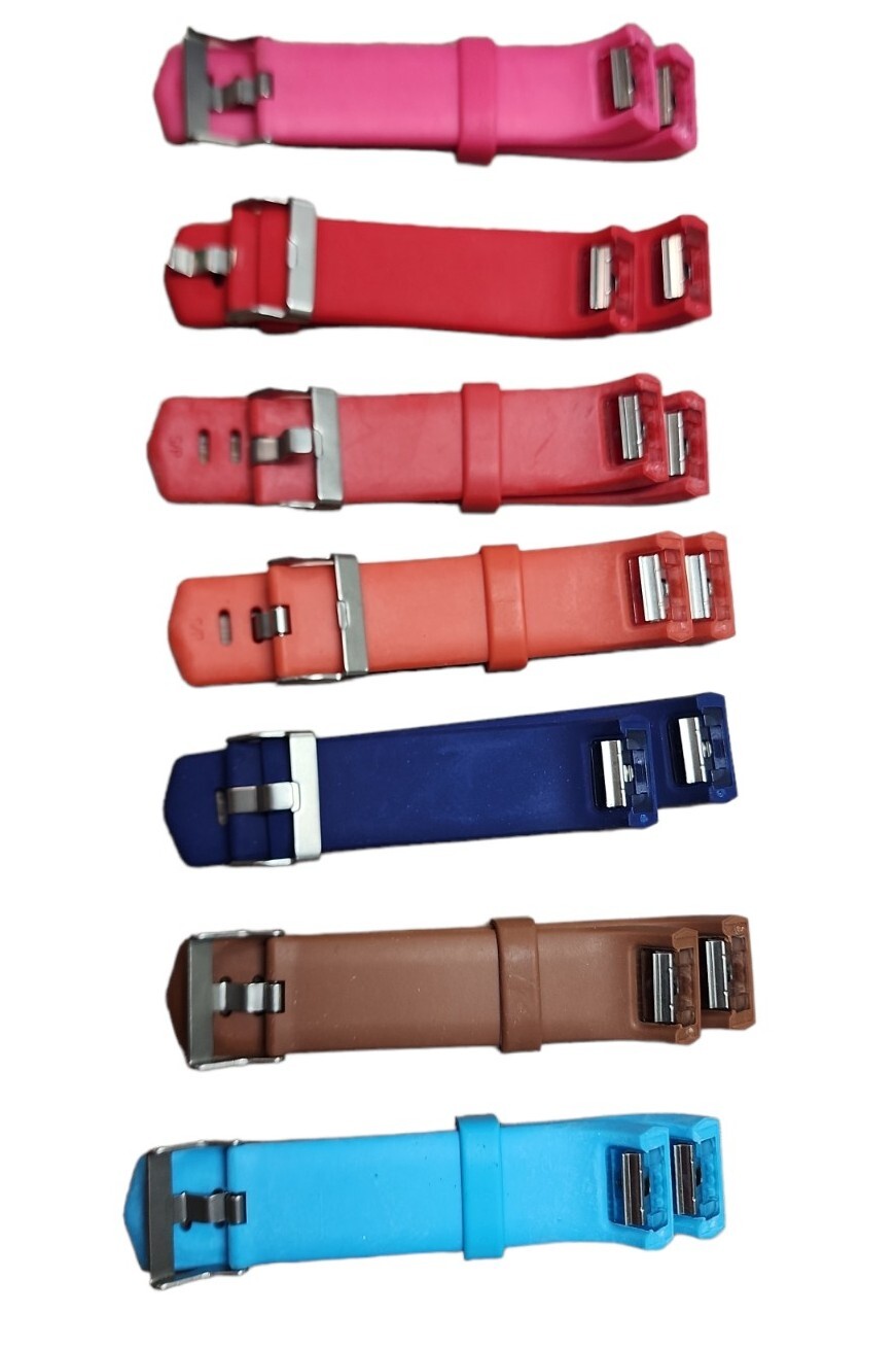 Seven Fitbit Charge 2 Replacement Bands Silicone Bracelet Watch 7 Colors S/P