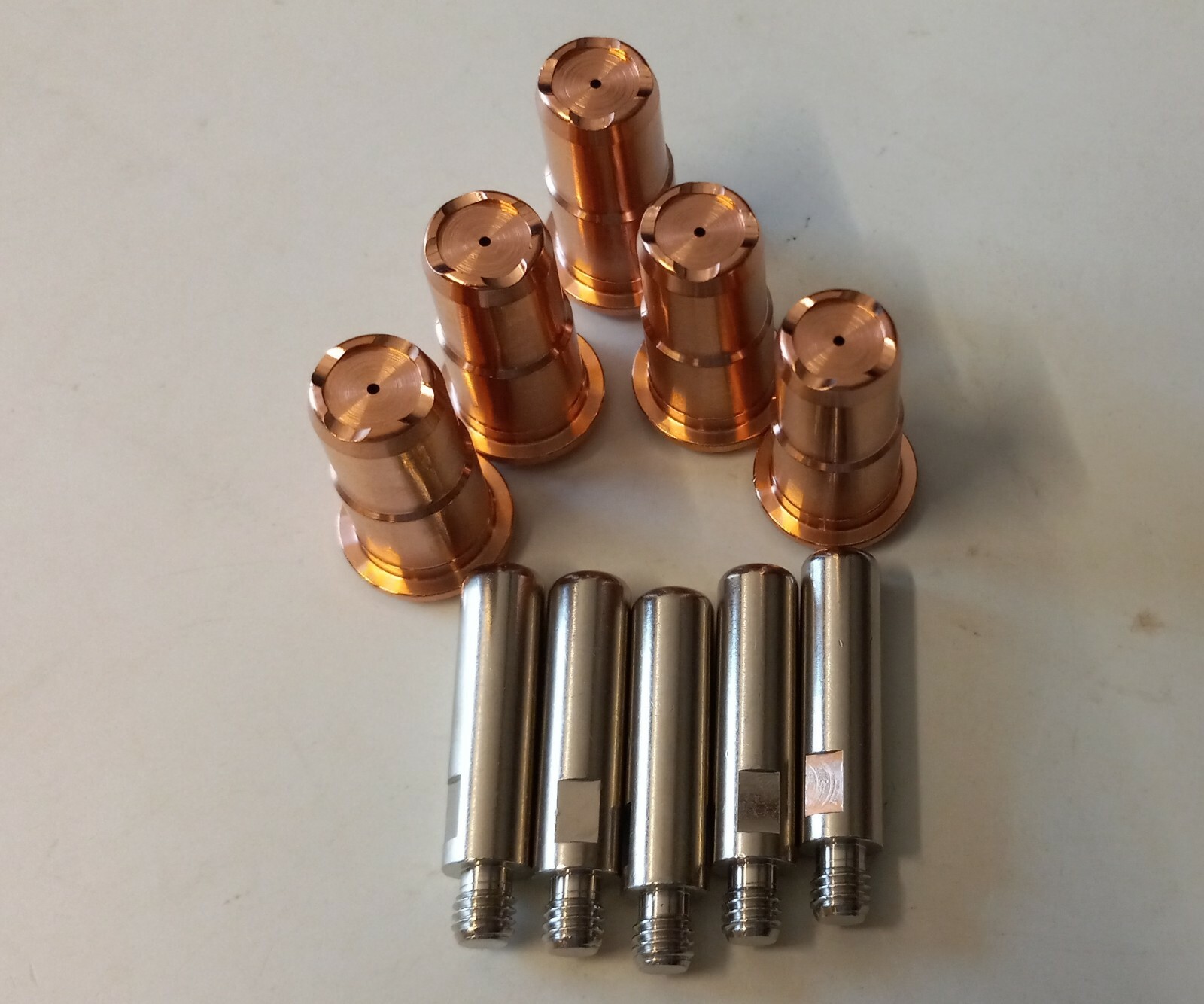 10PC 40 AMP L0NG DRAG TIP SET FOR S45 STYLE PLASMA CUTTER TORCHES