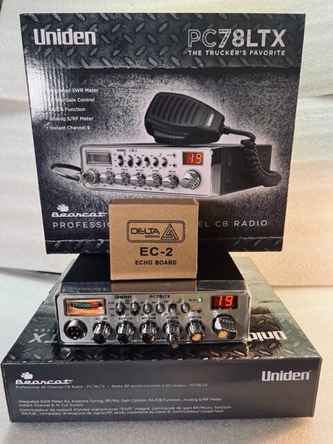 UNIDEN PC78LTX CB Radio + ECHO BOARD- TALKBACK W/ PERFORMANCE TUNED & PEAKED!