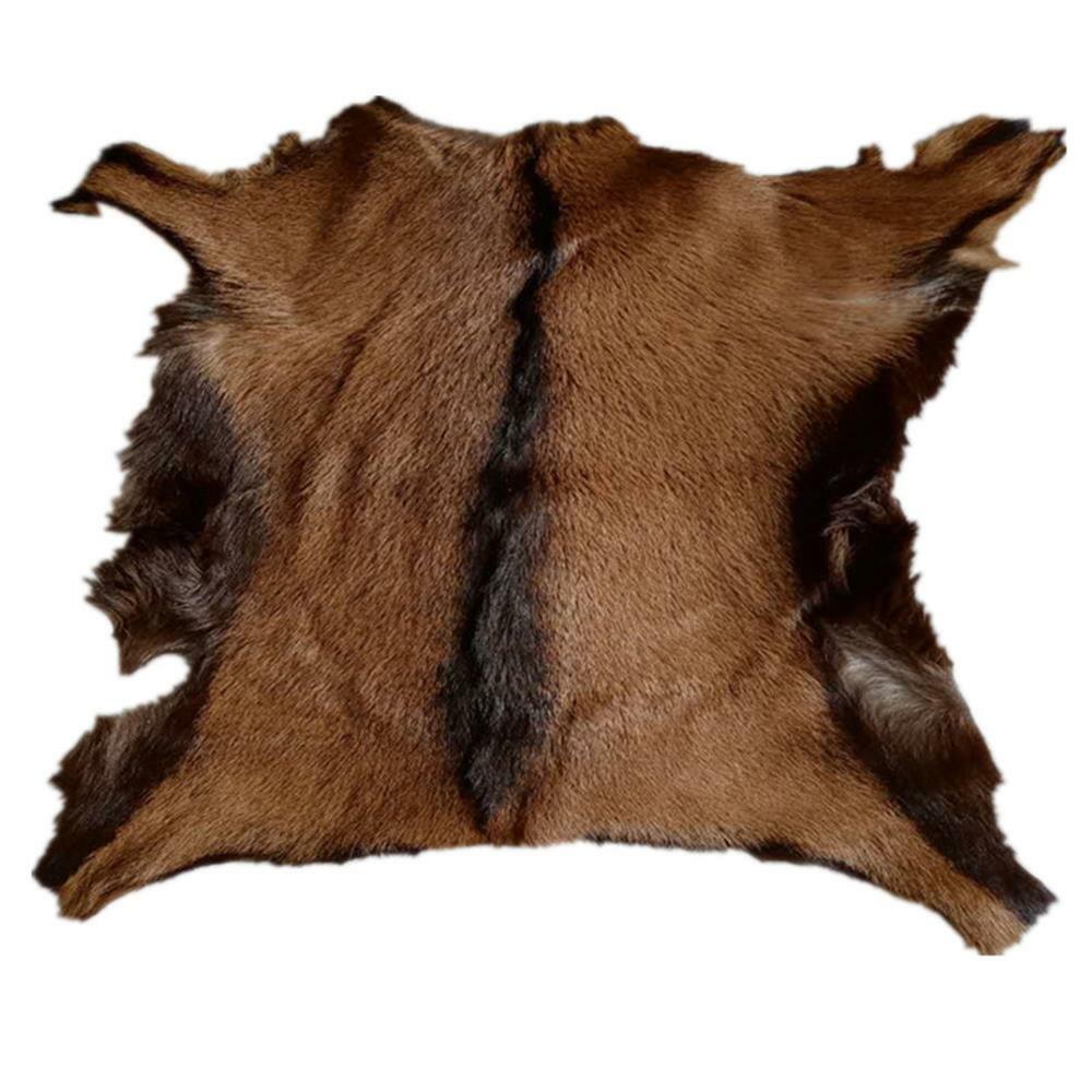 3 Pieces Real Goat Hide Skin Fur Pelt Rug Tanned Leather Clothing Accessories