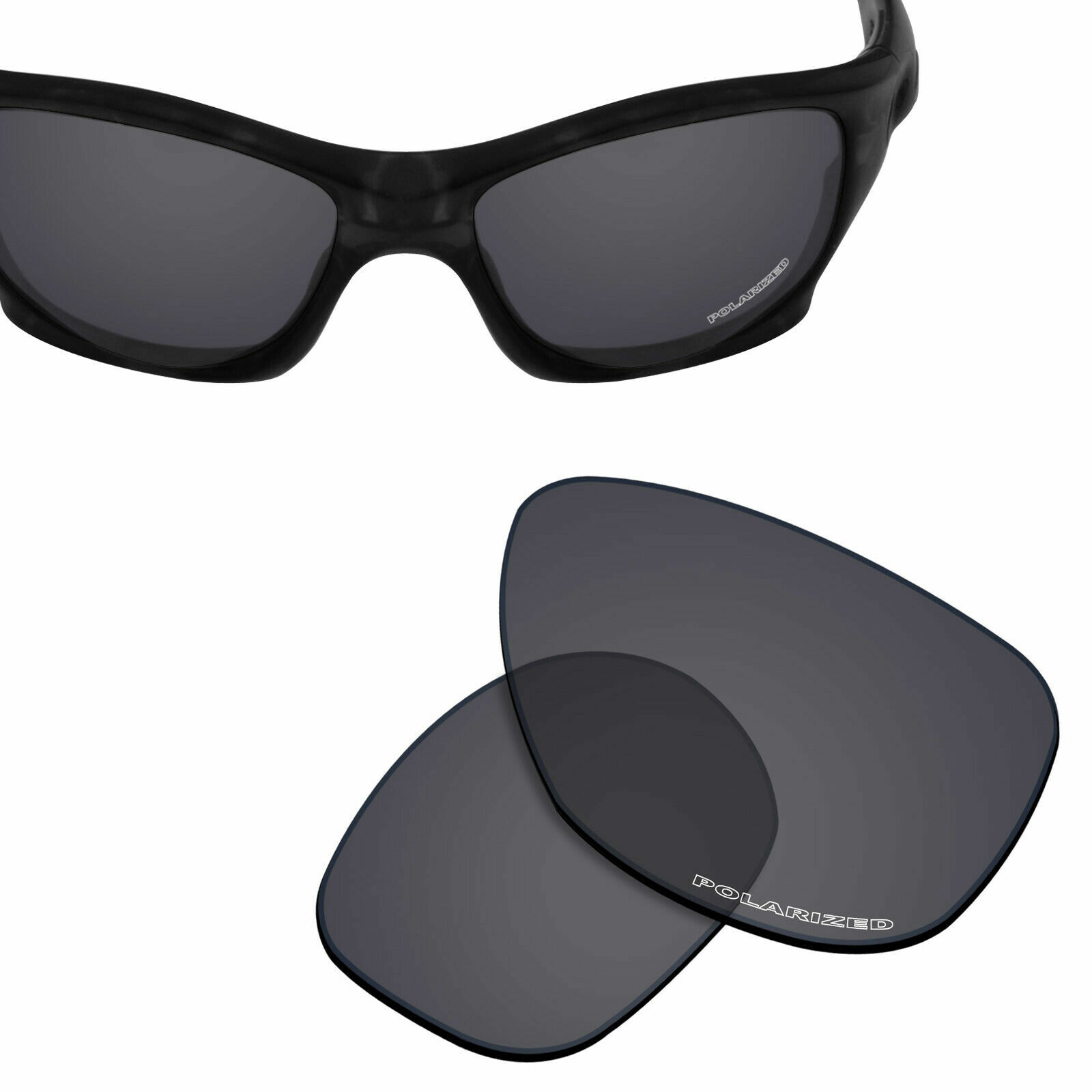 HPO Anti-Salt Water Replacement Lenses for-OAKLEY Pit Bull -Black Polarized