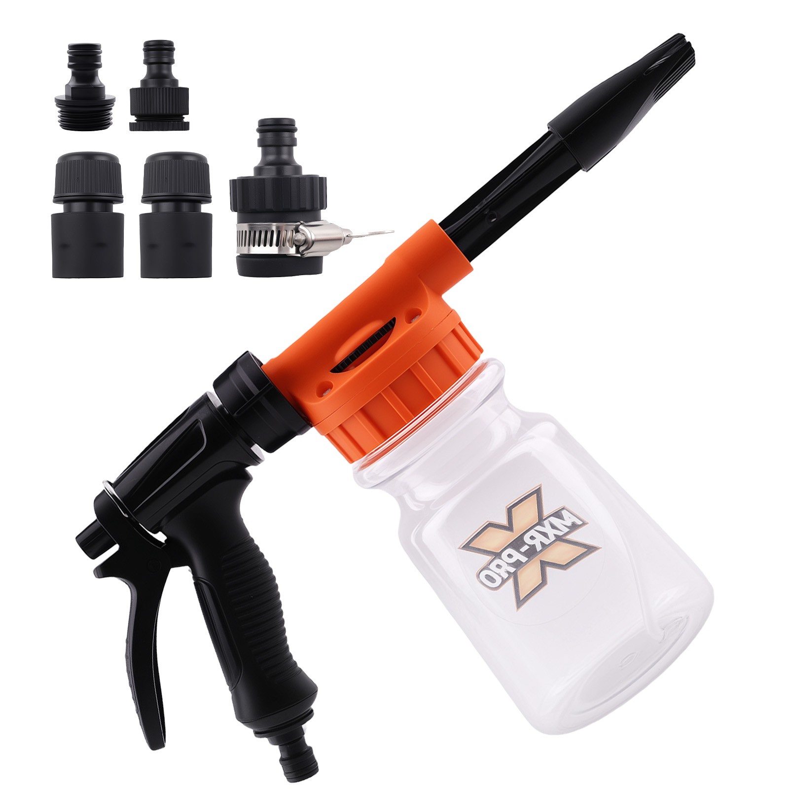 1L Car Foam Cannon Adjustable Pressure Washer Quick Connect Hose Sprayer Kit