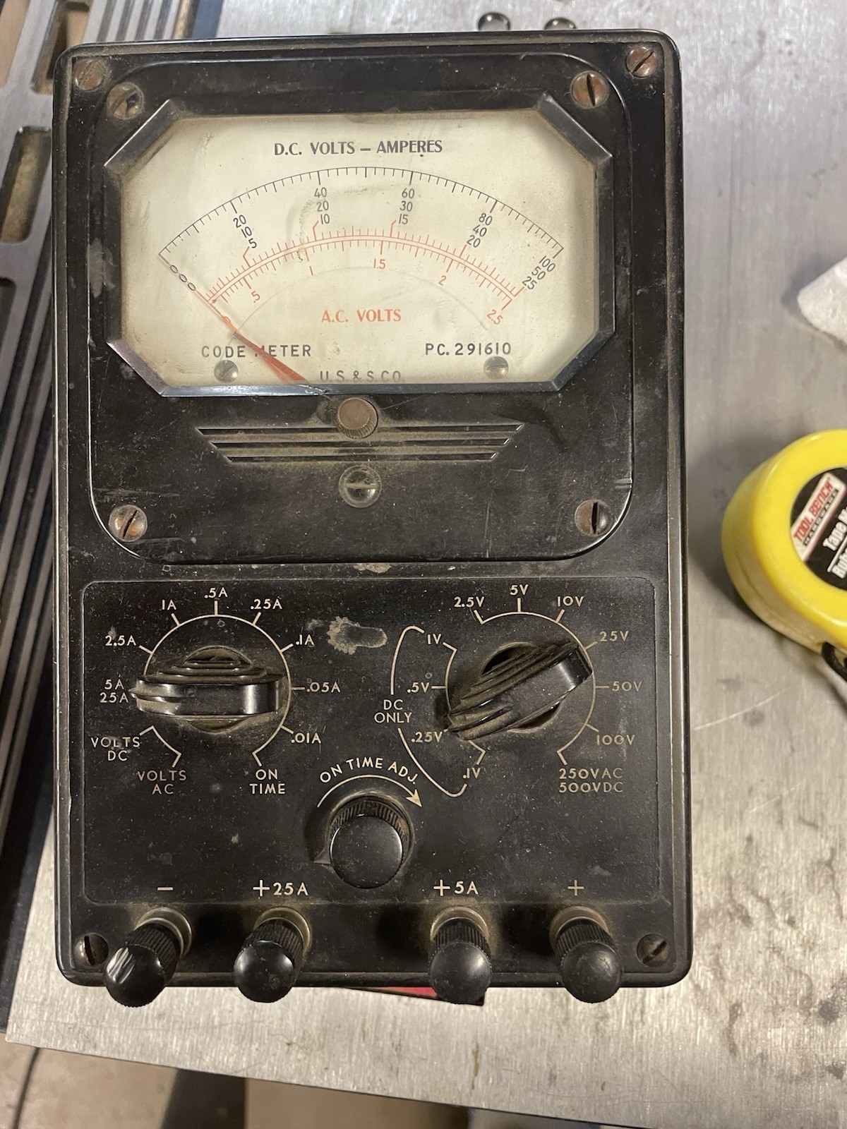 Vintage Instrument for Checking AC/DC Volts - Amperes (untested)