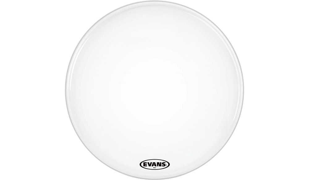 Evans MX2 White Marching Bass Head 22 in.