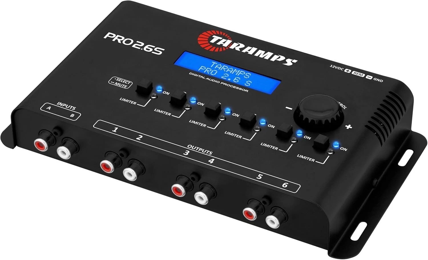 Compact Pro 2.6S DSP Equalizer - 18K Ohm RCA Output for Car Audio Systems