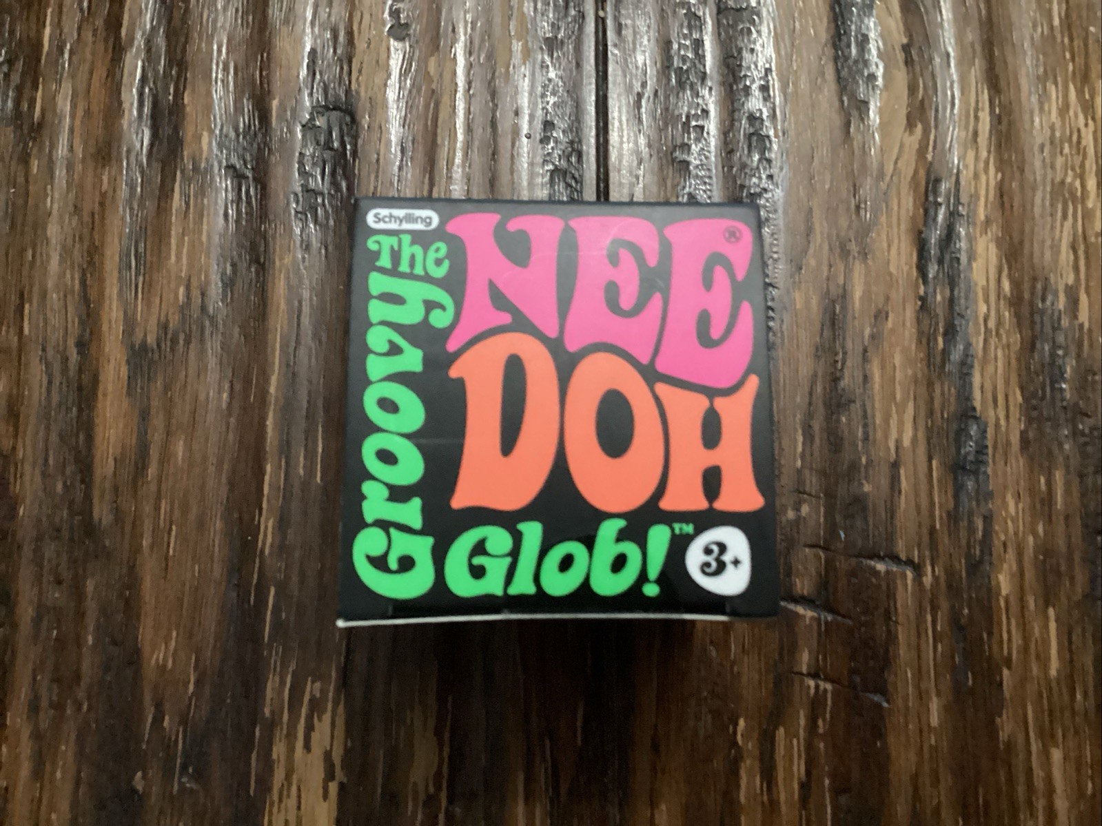 NIB Nee Doh Groovy Glob Squeezable Stress Relief Ball Blue Fidget New