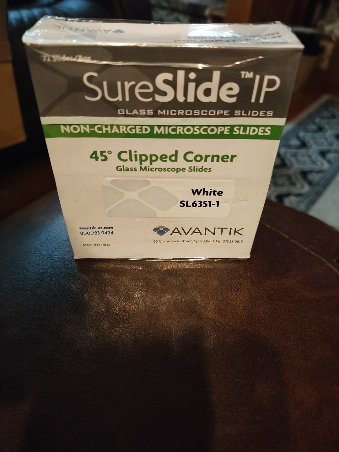 Sure Slide IP Glass Microscope Slides 45 White SL6351-1