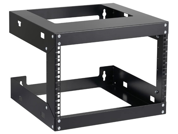 Tedgetal 6U Wall Mount Rack Open Frame 19 Inch Server Equipment Network Cabinet