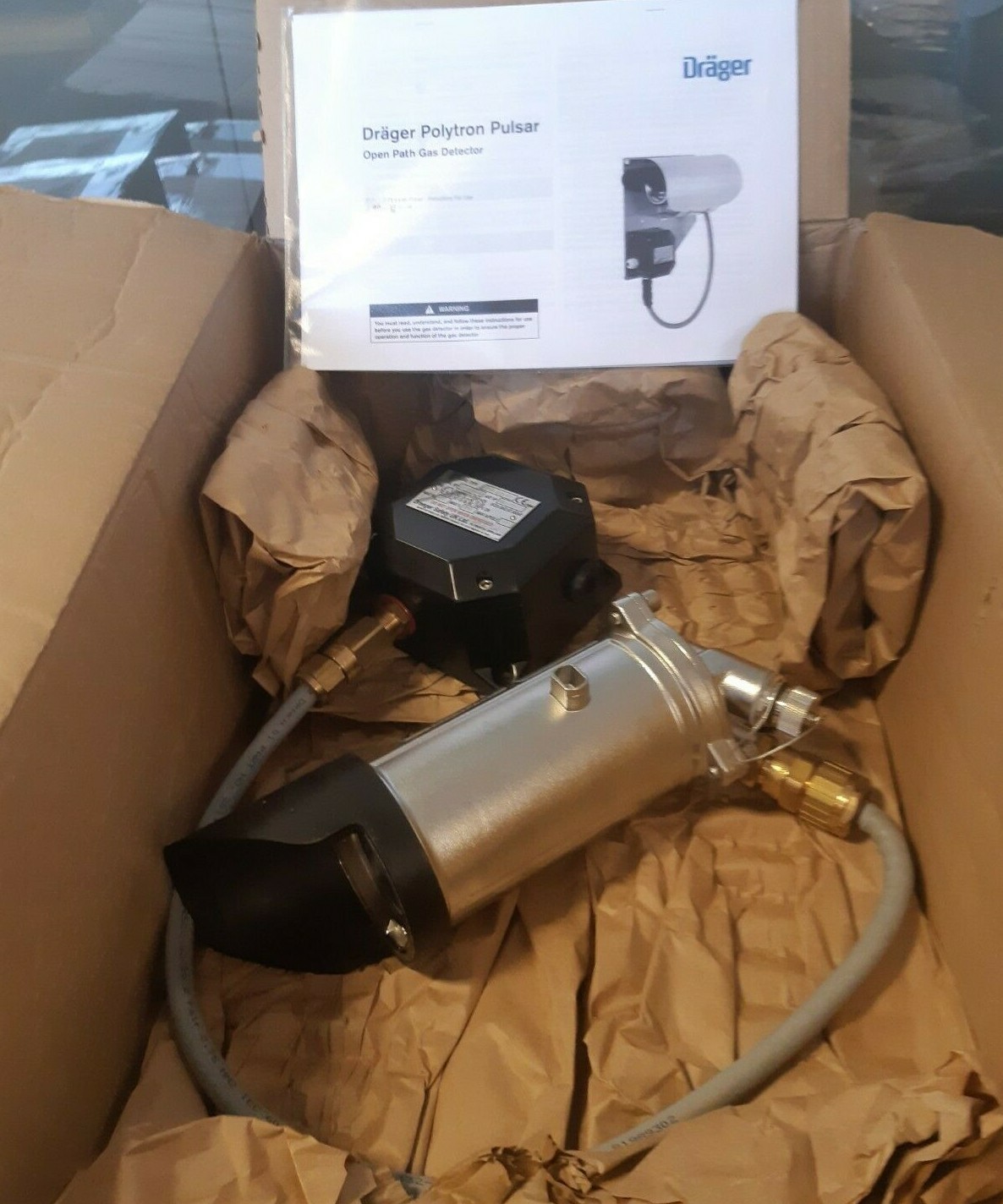 New Dräger Polytron Pulsar GD8-2 Open Path Gas Detector RECEIVER 4-120M Draeger