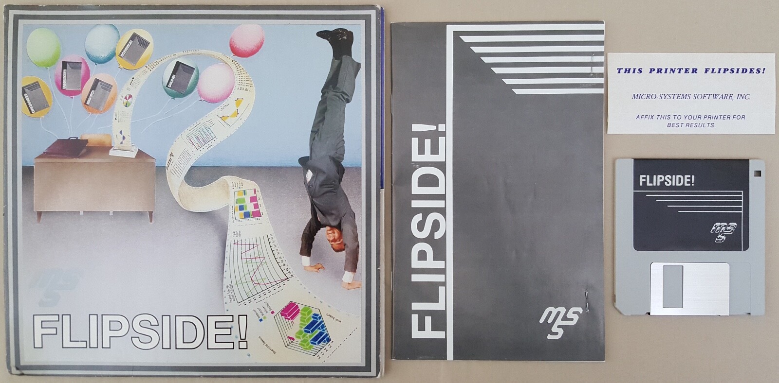 FLIPSIDE! v1.0 ©1986 MSS Micro-Systems Software Inc. for Commodore Amiga 1000