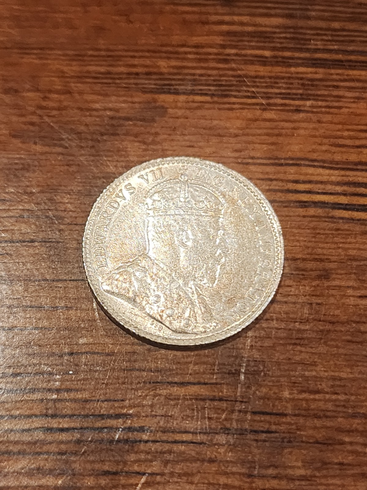 1910 Canada 5 Cents Silver Coin