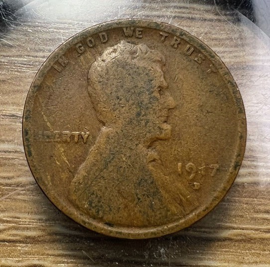 1917-D Lincoln Wheat Cent - Actual Coin Shown - Free Shipping & Tracking INV#114