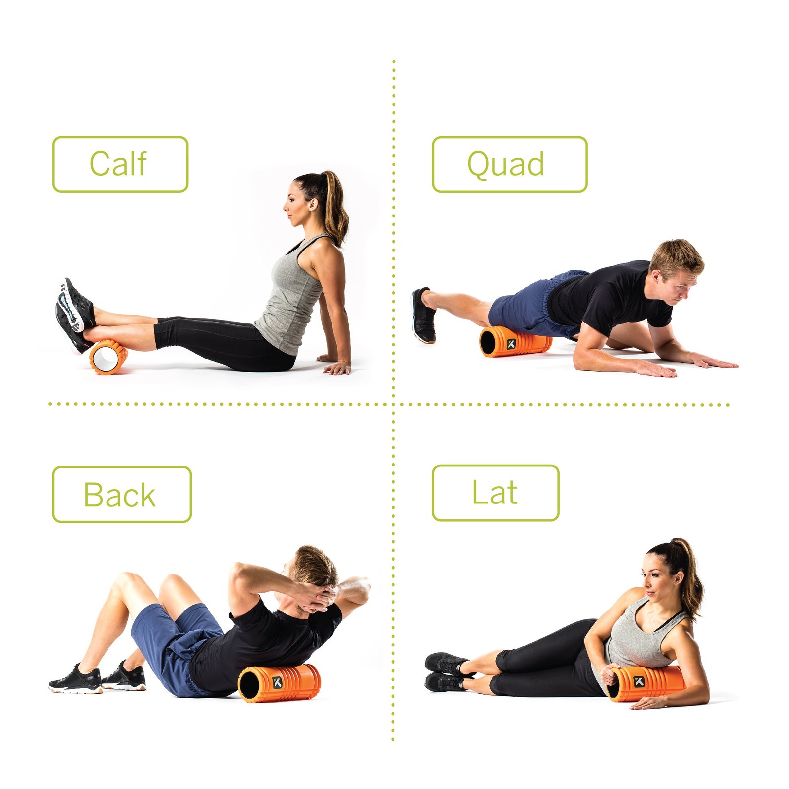 TRIGGERPOINT Performance Therapy Grid Foam Roller with Free Online Instructi...