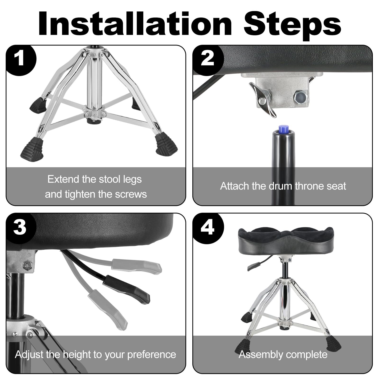 Hydraulic Drum Throne Height Adjustable Drum Throne Heavy Duty Drum Thrones S...
