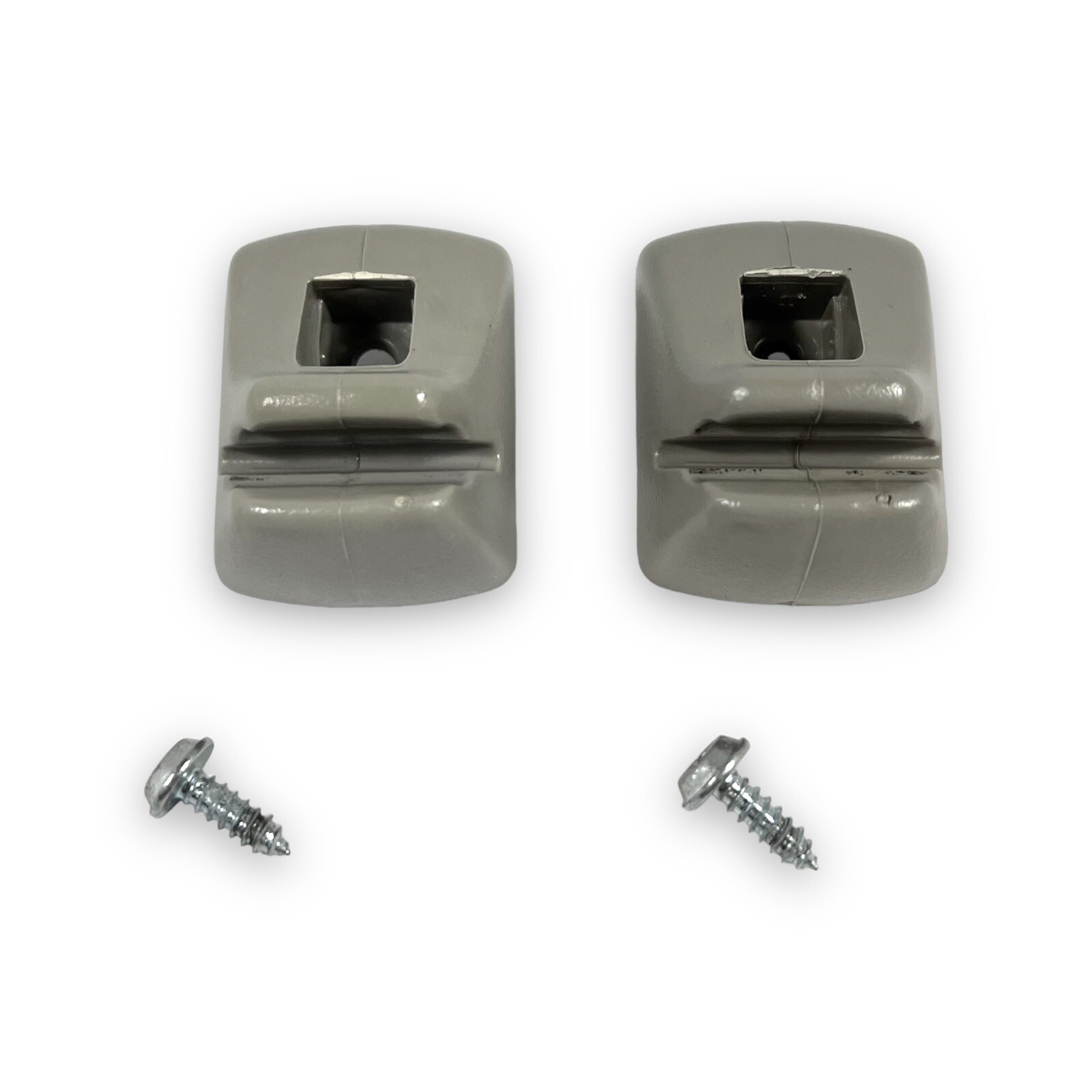 2000-2007 Ford Focus Sun Visor Clip Set Pair W/ Screws Gray