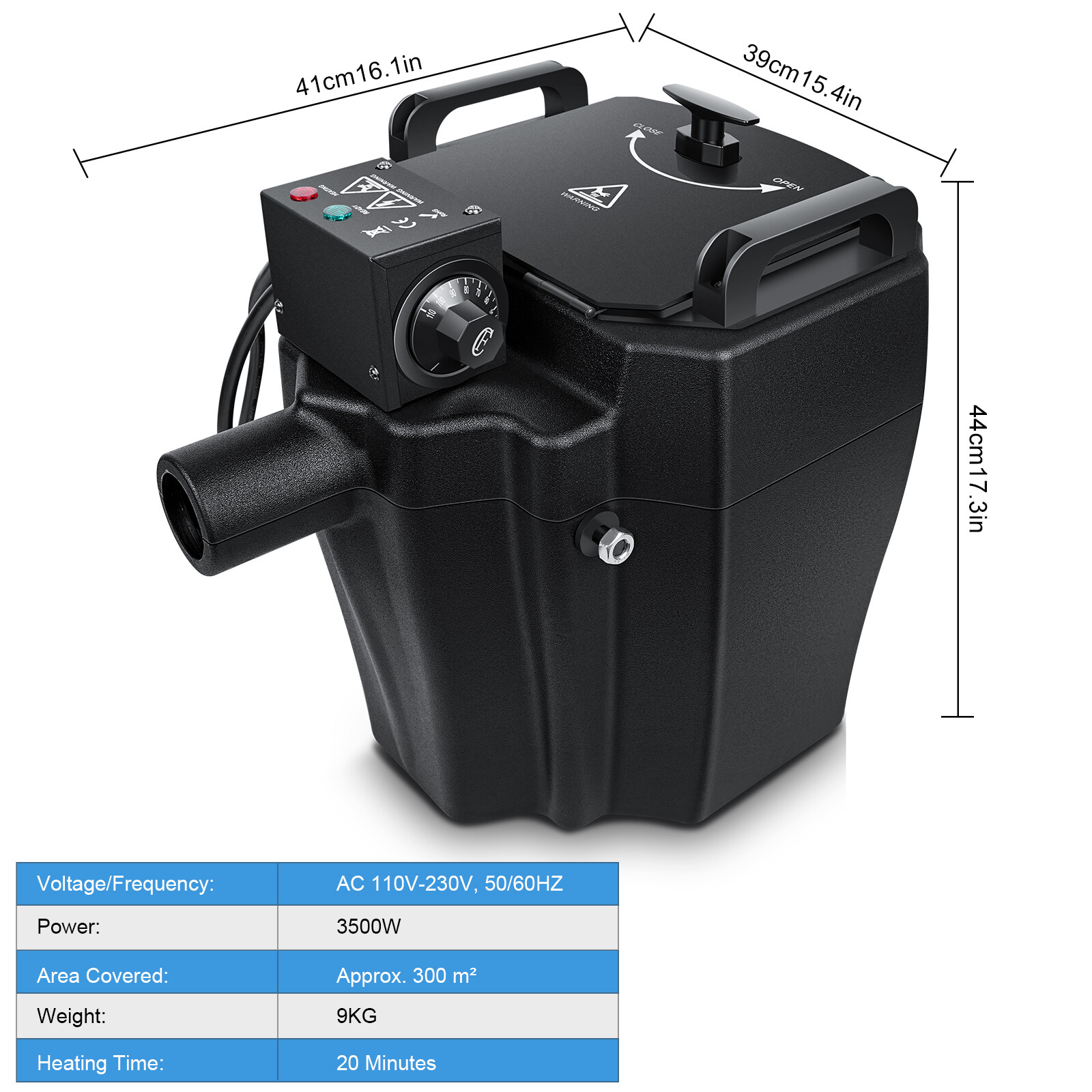 3500W Low Lying Smoke Fog Machine Stage DJ Dry Ice Fog Machine Effect Wedding