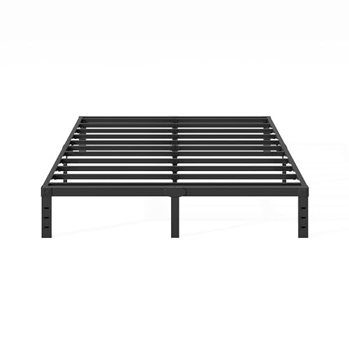 14 inch Bed Frame No Box Spring Needed, 2000 lbs Heavy Duty Metal Full 14 Inch
