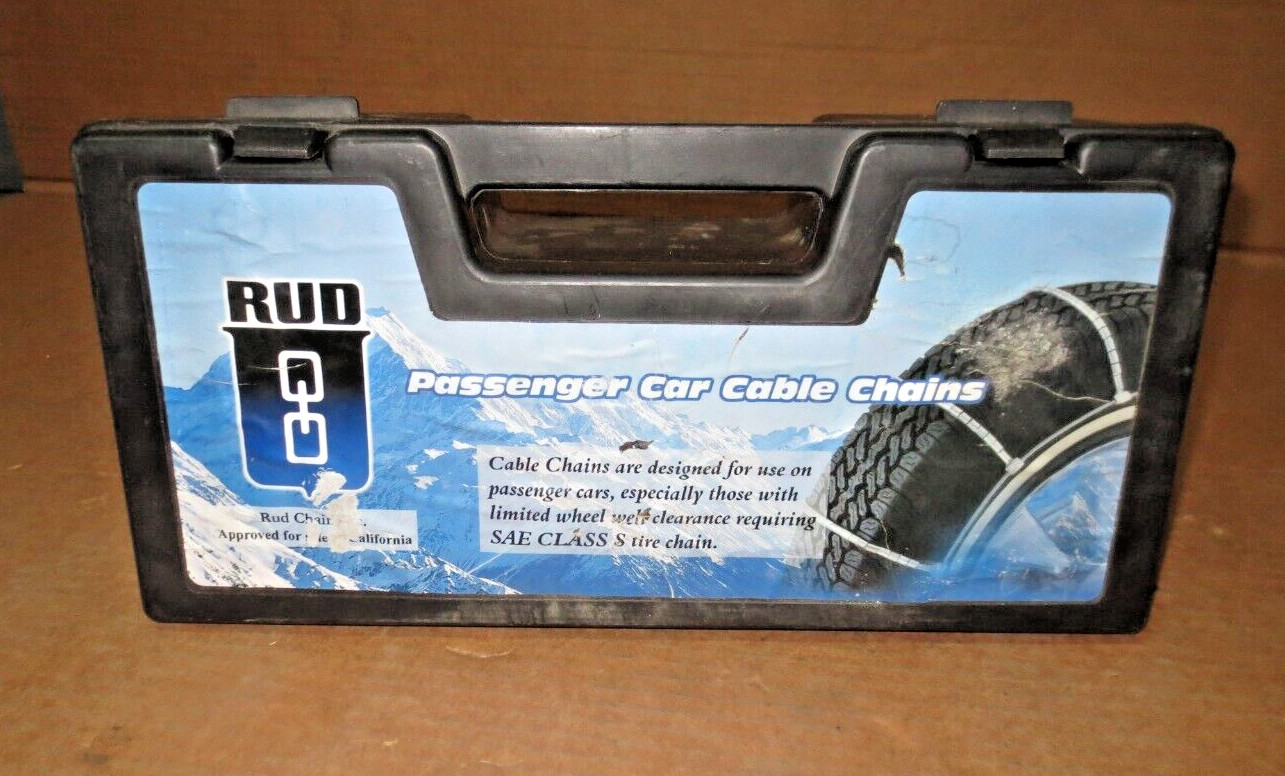 Rud 1030 Pair Passenger Car Tire Chains Tire Cables Snow Ice Traction NEW