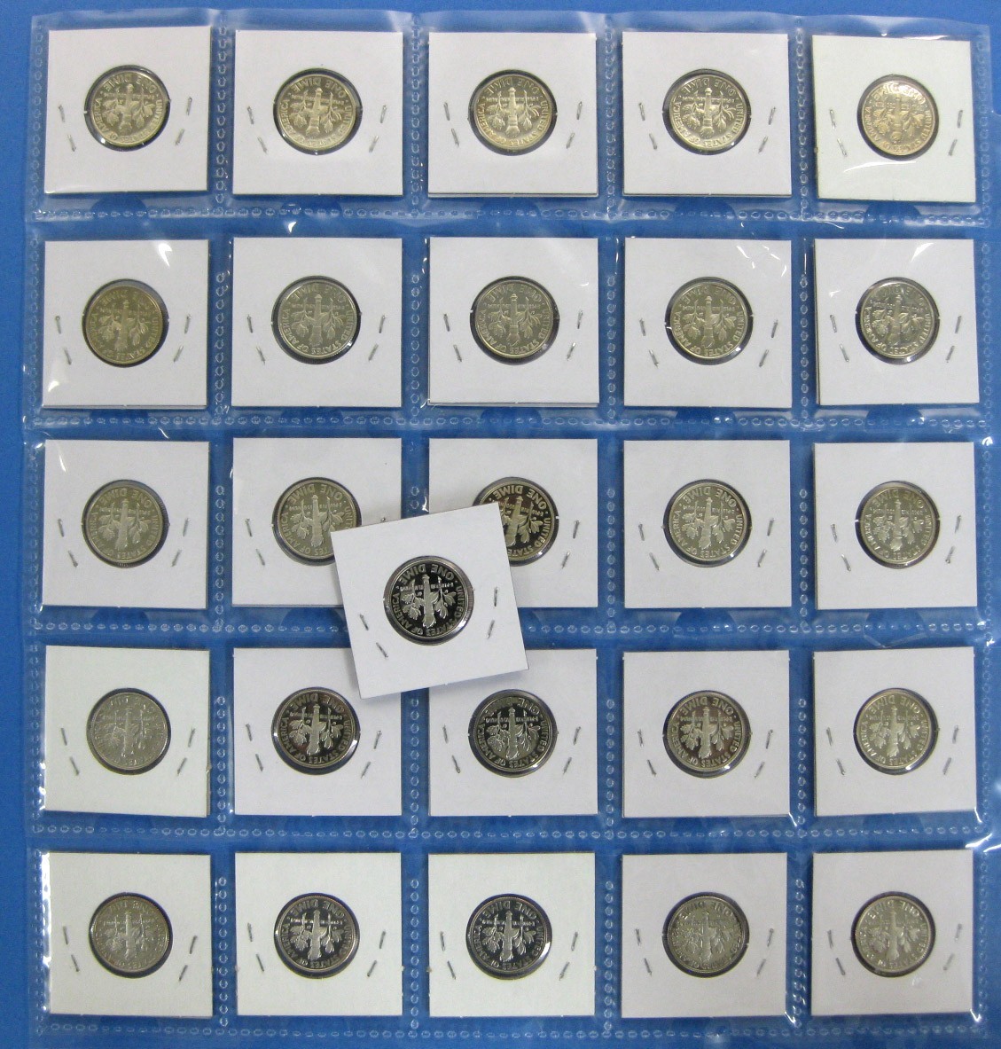 2000 thru 2025 Gem Proof Roosevelt Dime Set