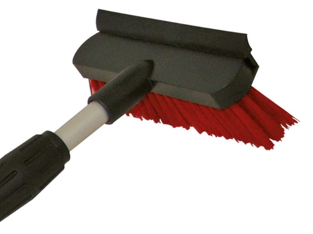 Ice Scraper with Whisk & Rubber Lip, Telescopic Pole Extendable 58 to 91...