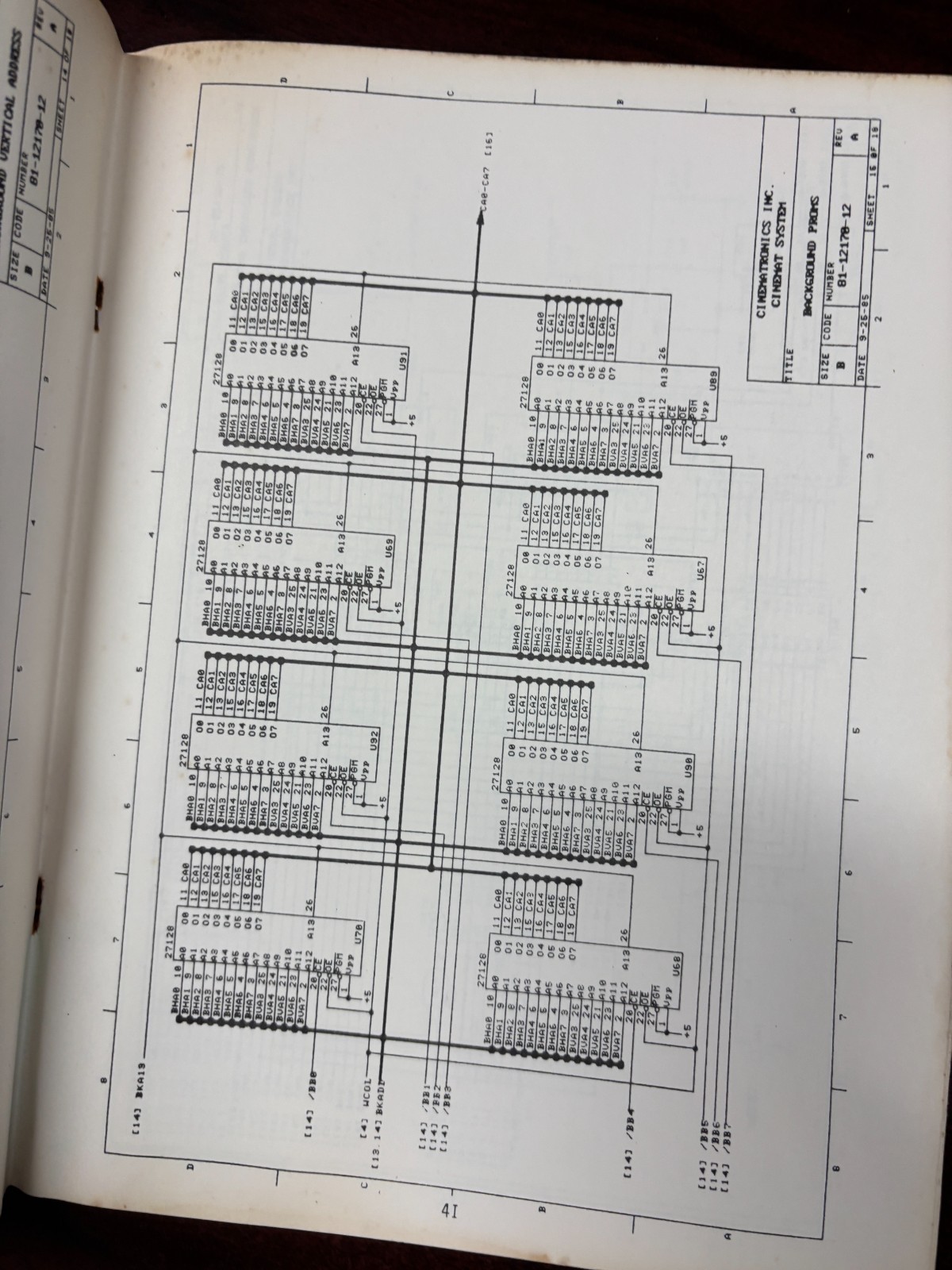 ORIGINAL-CINEMATRONICS-CINEMAT SYSTEM-SERVICE MANUAL