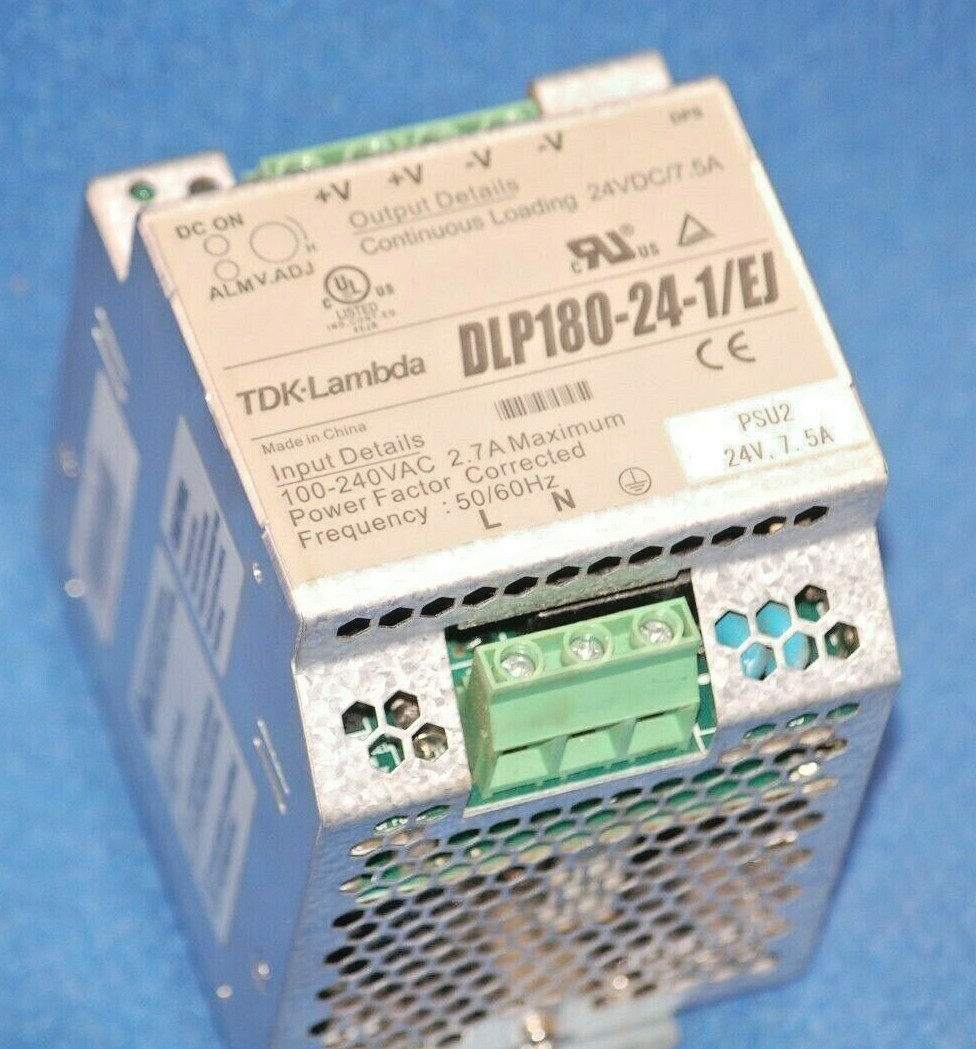 Lambda DLP180-24-1/EJ Power Supply 100-240v-ac 7.5a Amp 24v-dc