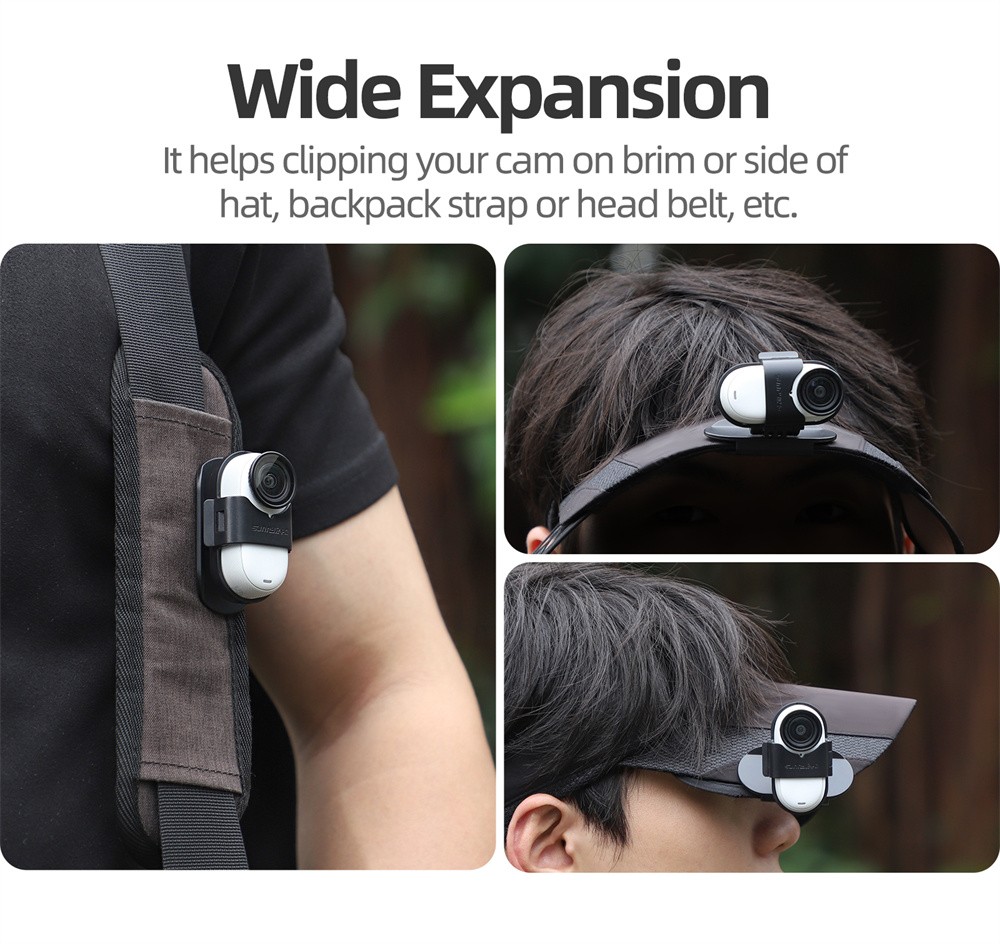 Baseball Hat Clip Mount Baseball Cap Clamp Quick for Insta360 GO3/3S Camera