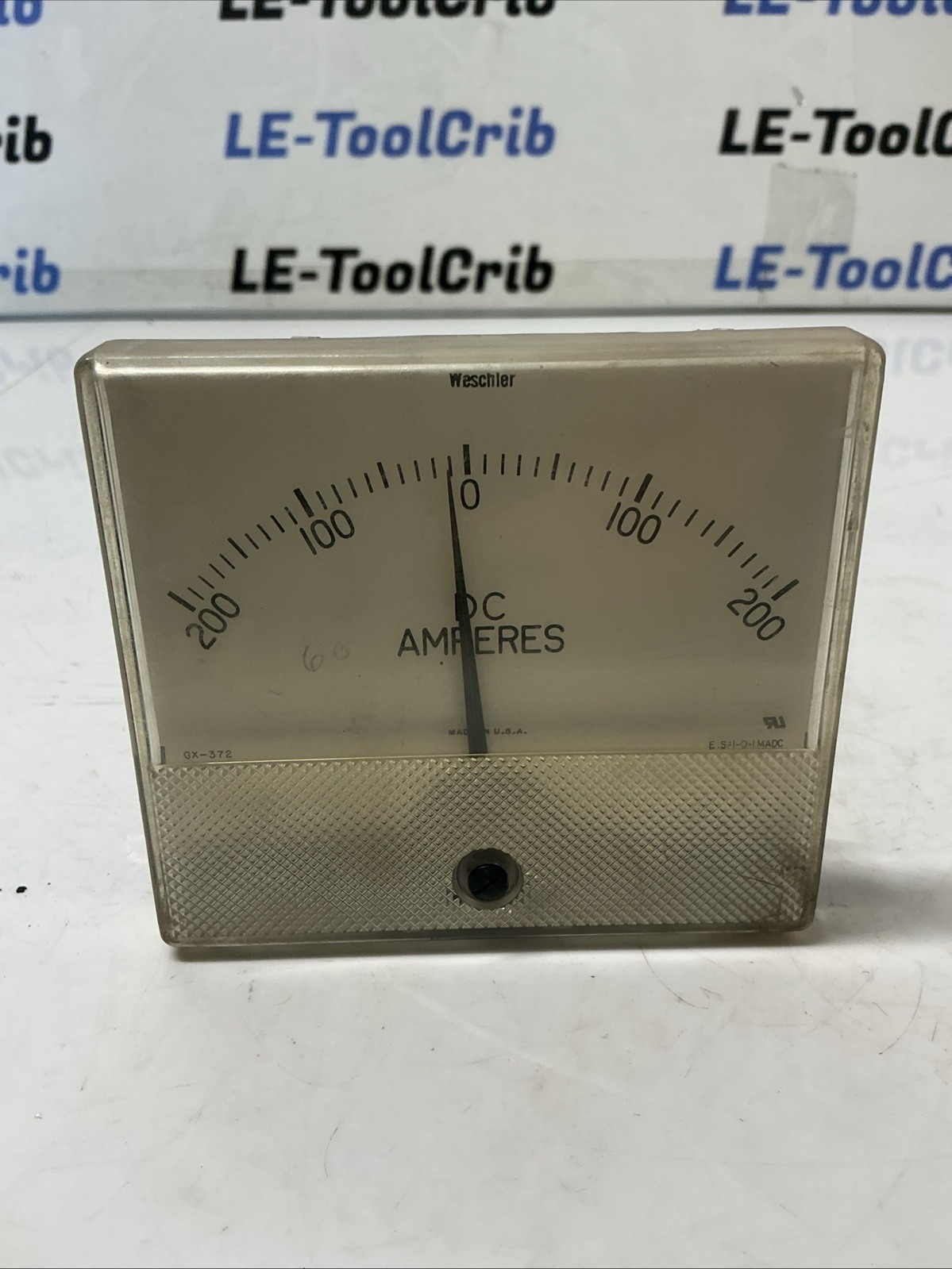 Weschler GX372 DCA DC Ammeter Panel Meter AC-811