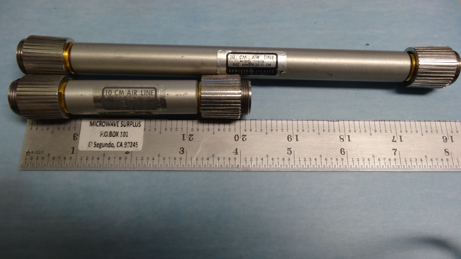 1 lot of HP 11567A 20 cm AND 11566A 10 cm Air Line Extensions DC to 18 GHz APC-7