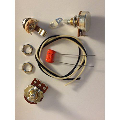 Wiring Harness Kit For P Bass 500k Bourns Knurled Pots .033uf 225P Orange Drop