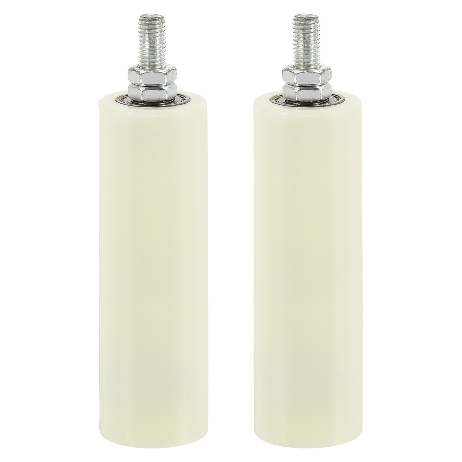 1Set Slide Gate Guide Roller 5.9" Adjustable Nylon Rollers, White