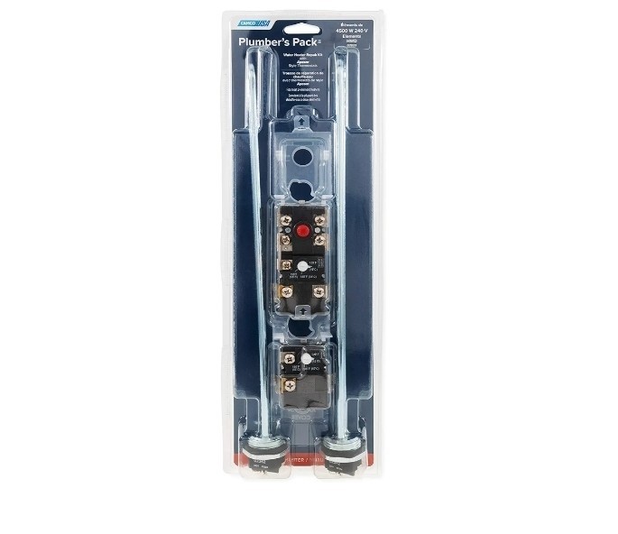 Water Heater Repair Kit with 2 Elements + 2 Apcom Style Thermostats Camco 07023