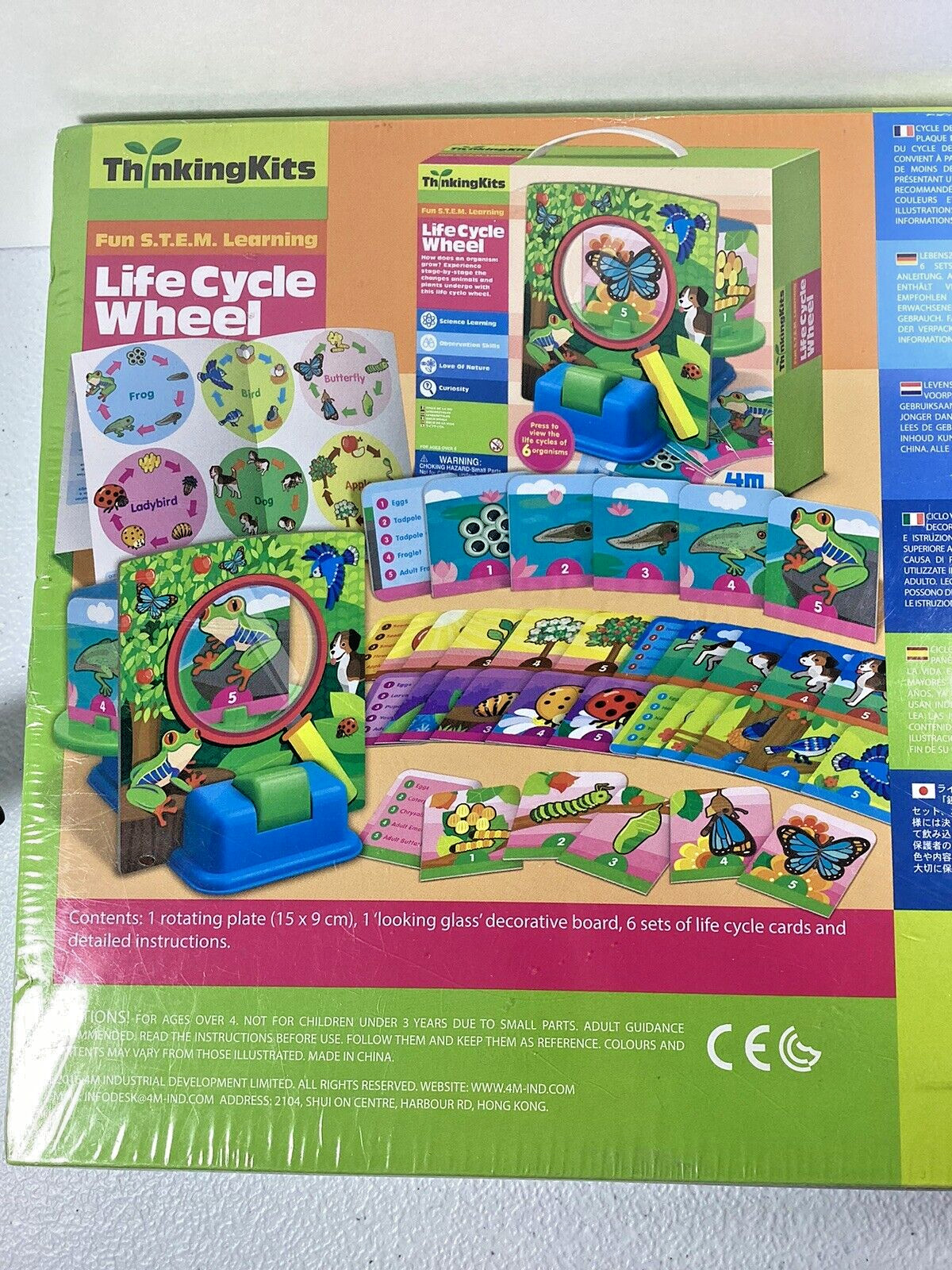 Thinking Kids Life Cycle Wheel STEM Learning Science Observation Educational
