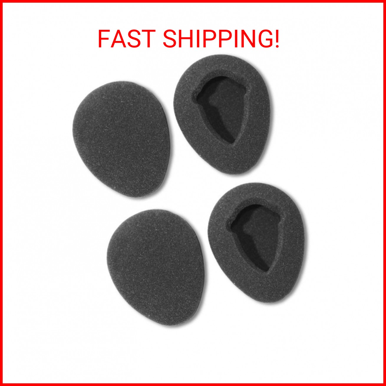 Two Pairs of 80mm Foam Earpads fits Infrared Wireless Headphones in GM Ford Toyo