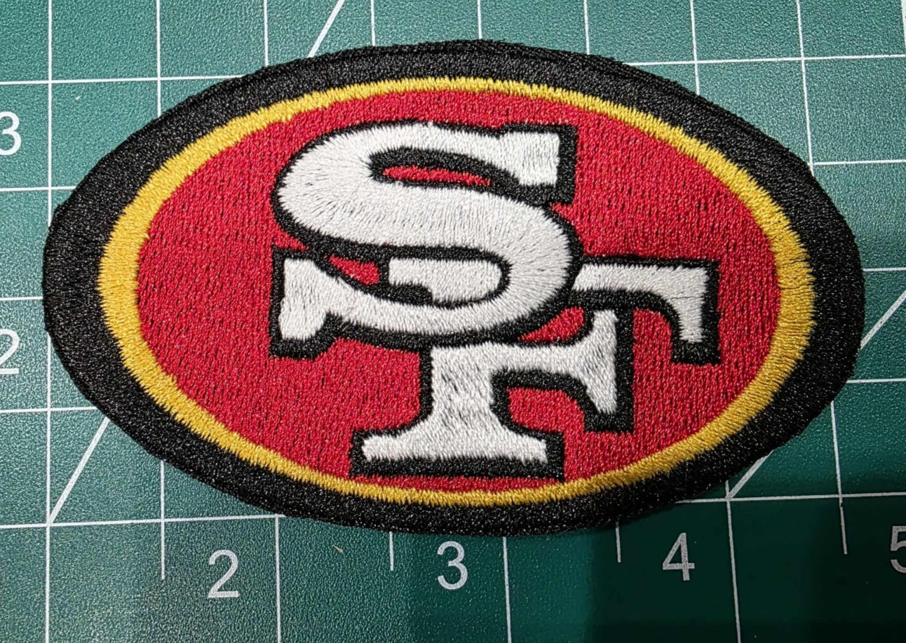 San Francisco 49ers Big 5.25" Iron Sew On Embroidered Patch Football Logo NFL